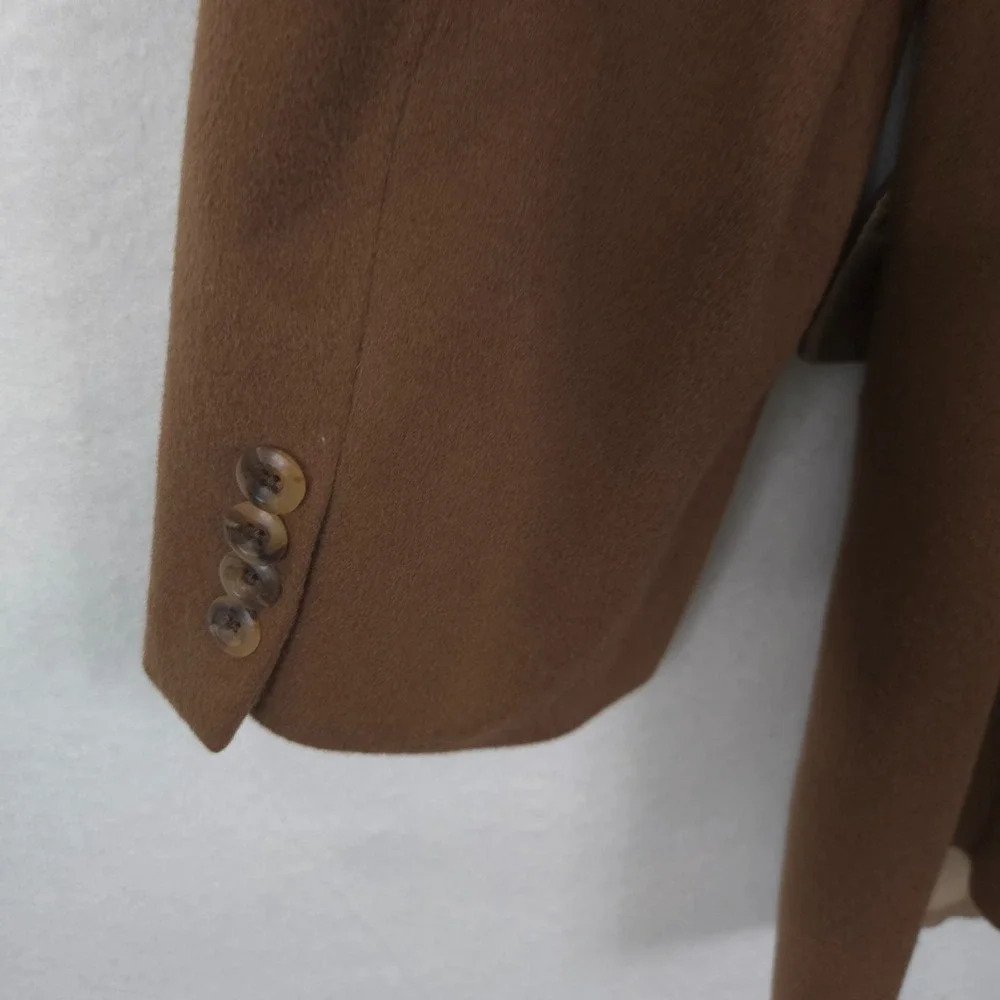 Vintage John W Nordstrom Loro Piana 100% Cashmere Sport Coat Men 42L Brown USA